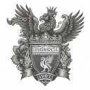 A dotwork design of the Liverpool FC logo intertwined with religious symbols, showcasing the client's dual passion for the team and their faith tattoo design idea