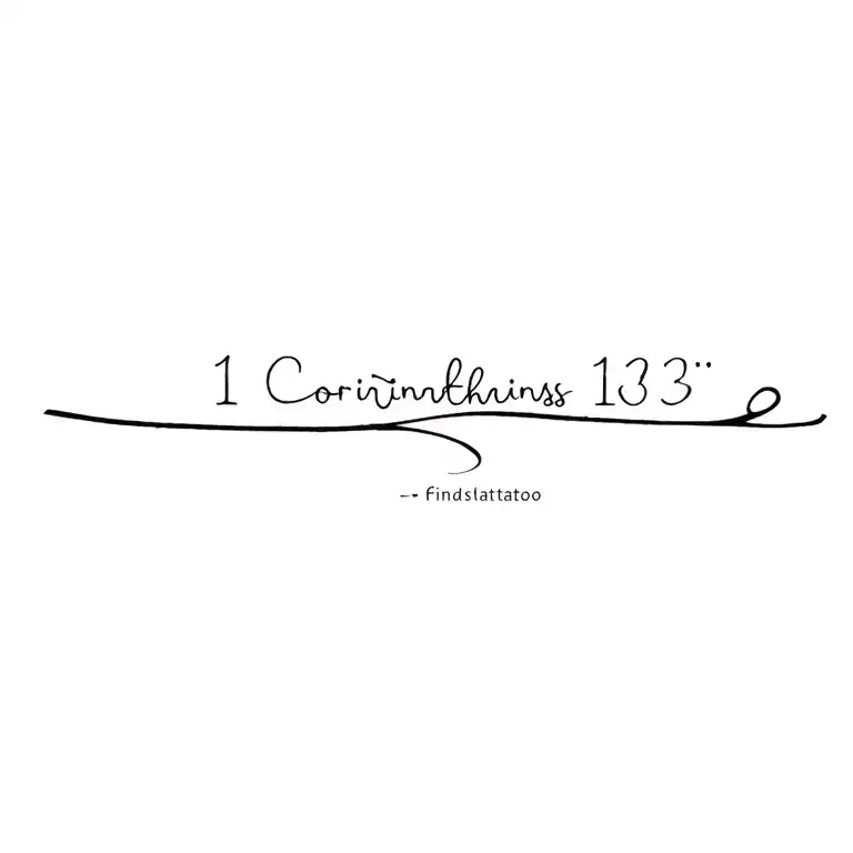 1 Corinthians 16:13 tattoo design idea