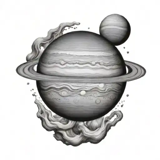 22°30'04.9"N 114°08'02.2"E Jupiter(planet) tattoo design idea