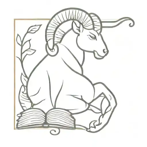 Aries, fire sign, sweet pea, books tattoo design idea