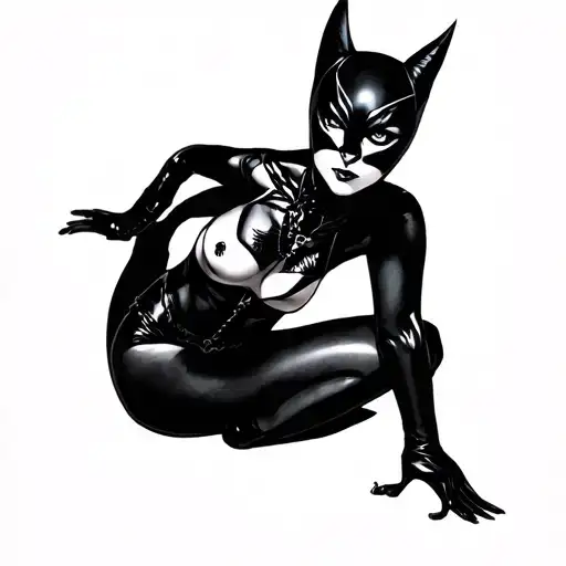 Catwoman Dominatrix tattoo design idea