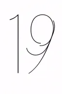 number 19 tattoo design idea