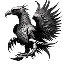Scorpion Eagle Phoenix tattoo design idea