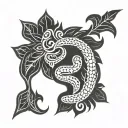 Fijian tabua tattoo design idea