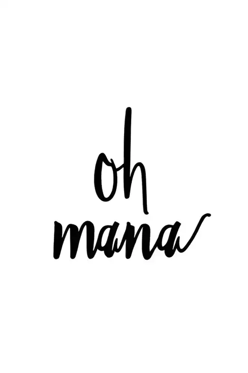 Oh mama tattoo design idea