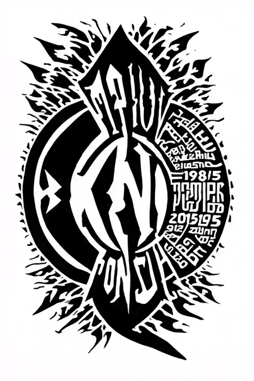 Symbol Red Hot Chili Peppers Band, The Word KPI, The Number 1988, 1986, 2015, 2016, Mathematical Symbols, Onça tattoo design idea