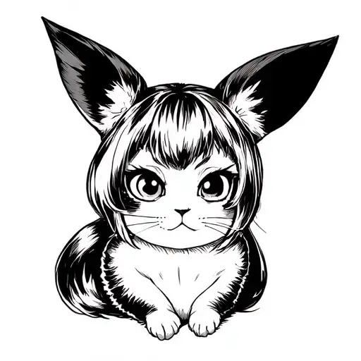 lesbian pikachi tattoo design idea