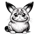 lesbian pikachi tattoo design idea