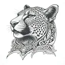 Cyrus the King of Iran, the Persian Cheetah, Persepolis, and the city of Pars tattoo design idea