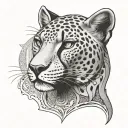 Cyrus the King of Iran, the Persian Cheetah, Persepolis, and the city of Pars tattoo design idea