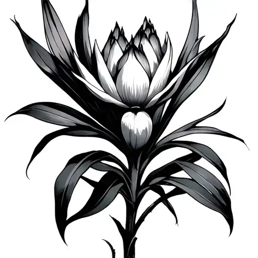 Yucca tattoo design idea