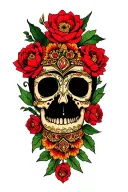 Slavic Khokhloma tattoo design idea