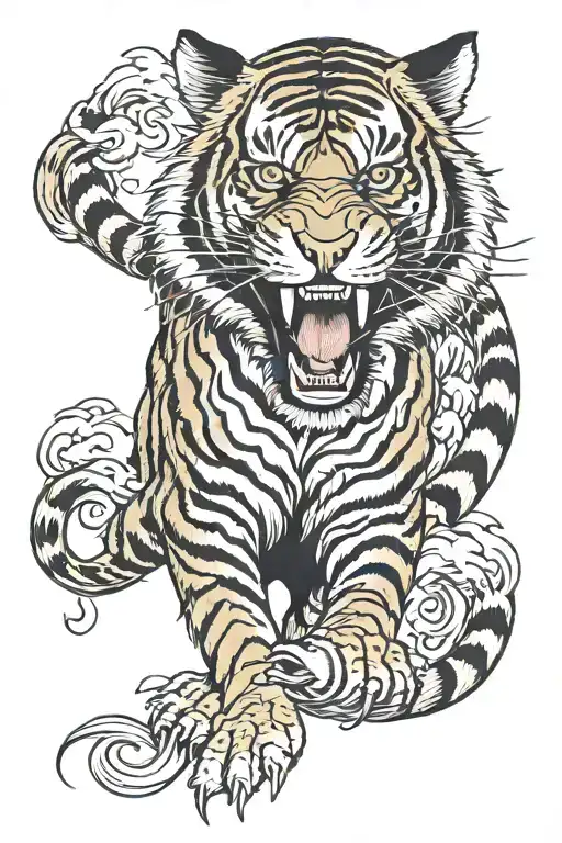 tiger tattoo design idea