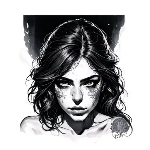 Migraine tattoo design idea