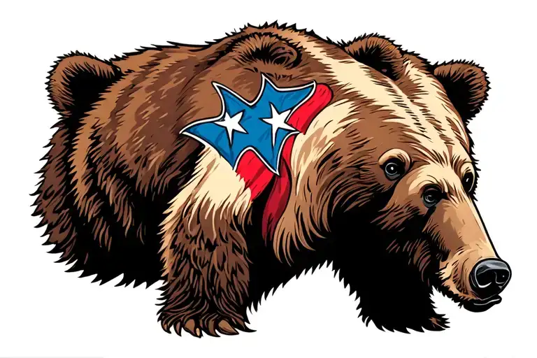 american traditional bear tattoo design idea