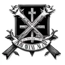 cross and Mark 10:9 with Roman numeral date 8/19/2016 under it tattoo design idea