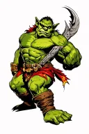 orc flash design tattoo design idea