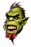 orc flash design tattoo design idea