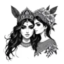 Surya & Nidhi tattoo design idea