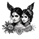 Surya & Nidhi tattoo design idea