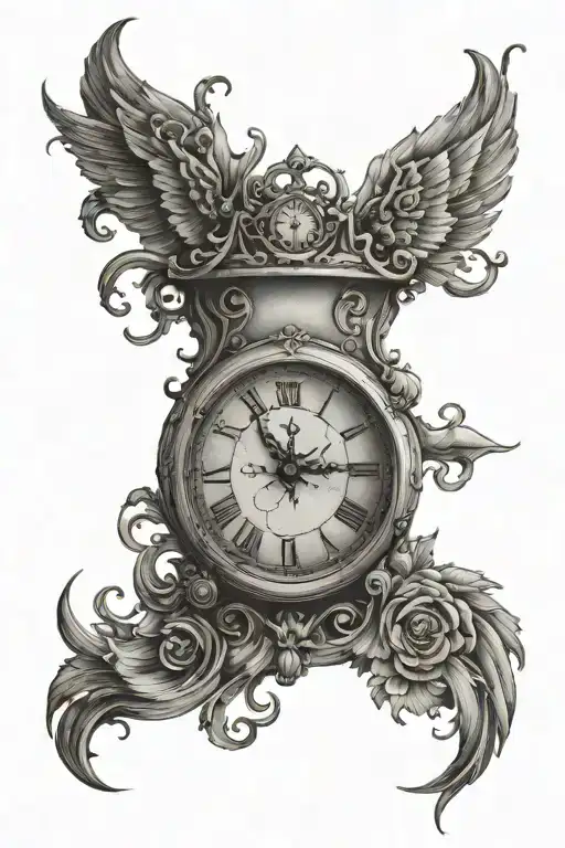 Can't Buy Time tattoo design idea