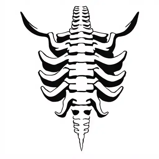 Spinal tattoo design idea