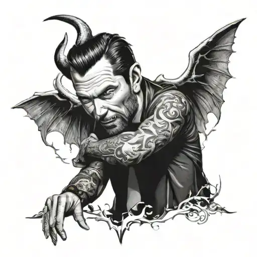 Lucifer Morningstar from show tattoo design idea