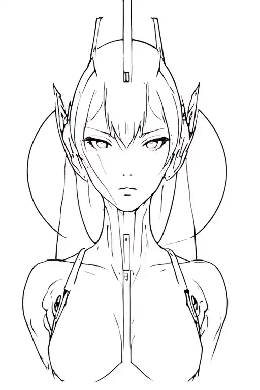 neon genesis evangelion eva tattoo design idea