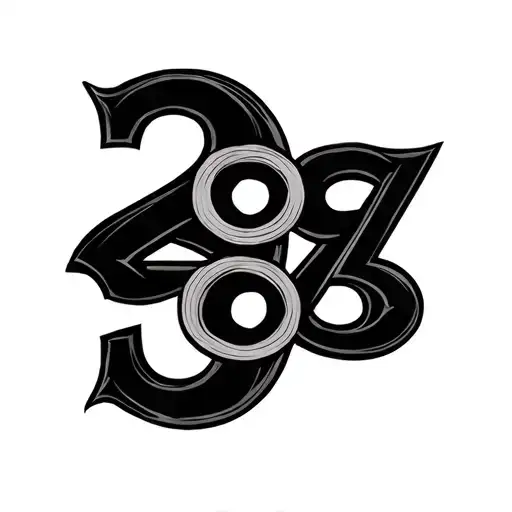 Symbol using the numbers 2010, 2016, 2018 that could be used as a tattoo tattoo design idea