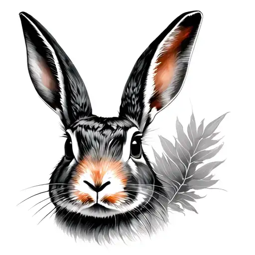 hare tattoo design idea