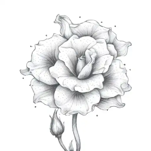 Lisianthus tattoo design idea
