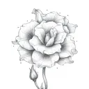 Lisianthus tattoo design idea