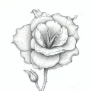 Lisianthus tattoo design idea