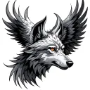 Wolf Phoenix tattoo design idea