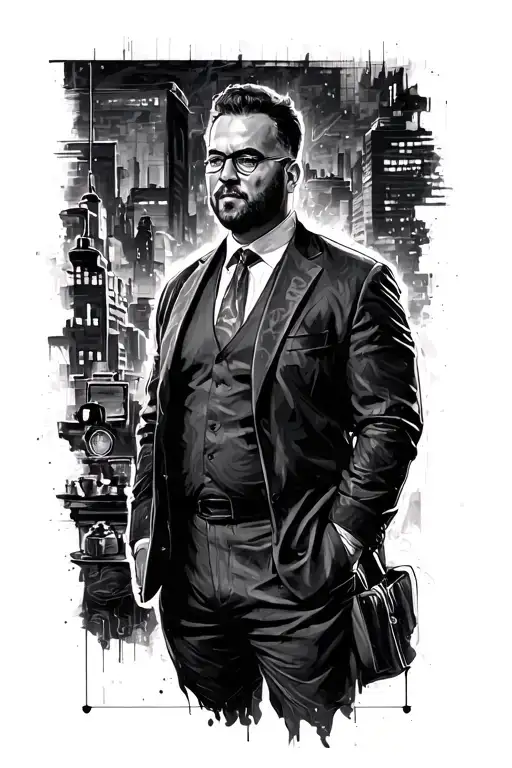 "Standing on business" tattoo design idea