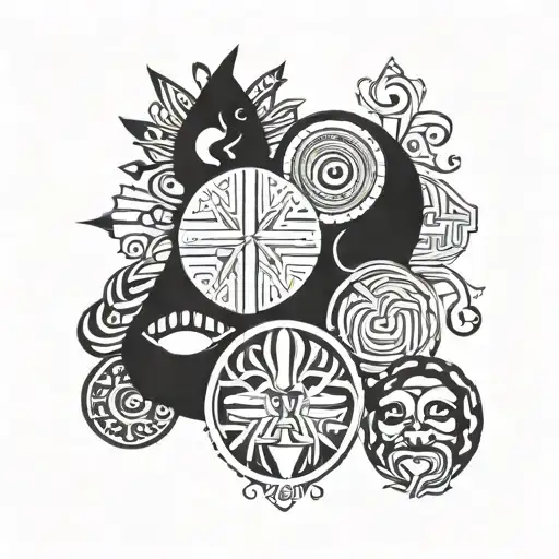 family and god forearm sleeve tattoo  tattoo design idea