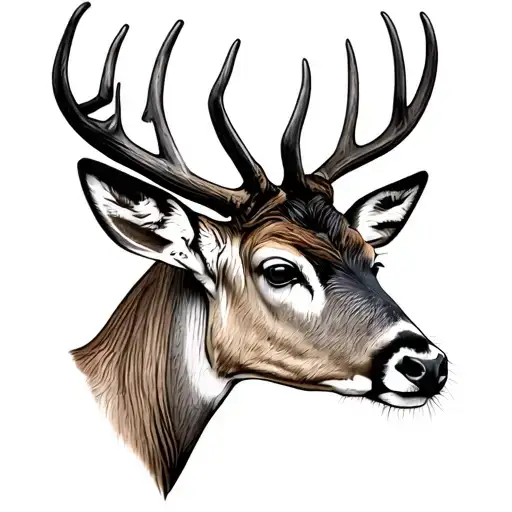 Mule Deer tattoo design idea