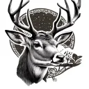 Mule Deer tattoo design idea