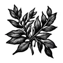 Laurel wreath leaf tattoo design idea