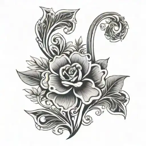 luck, healing, growth tattoo design idea