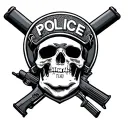 Police tattoo design idea