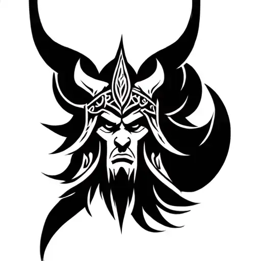 Celtic maori totem viking warrior tattoo design idea