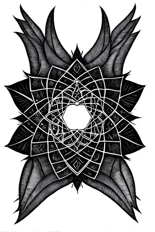 sacred geometry patterns tattoo design idea