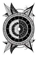 sacred geometry patterns tattoo design idea