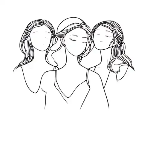 tattoo honor my 3 younger sisters tattoo design idea