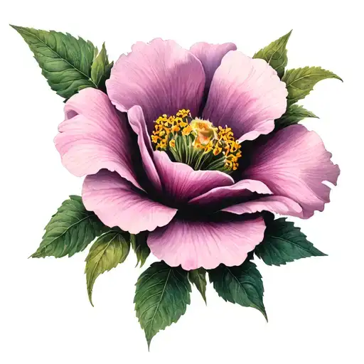 Cherokee rose tattoo design idea