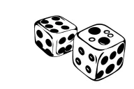 two dice rolling tattoo design idea