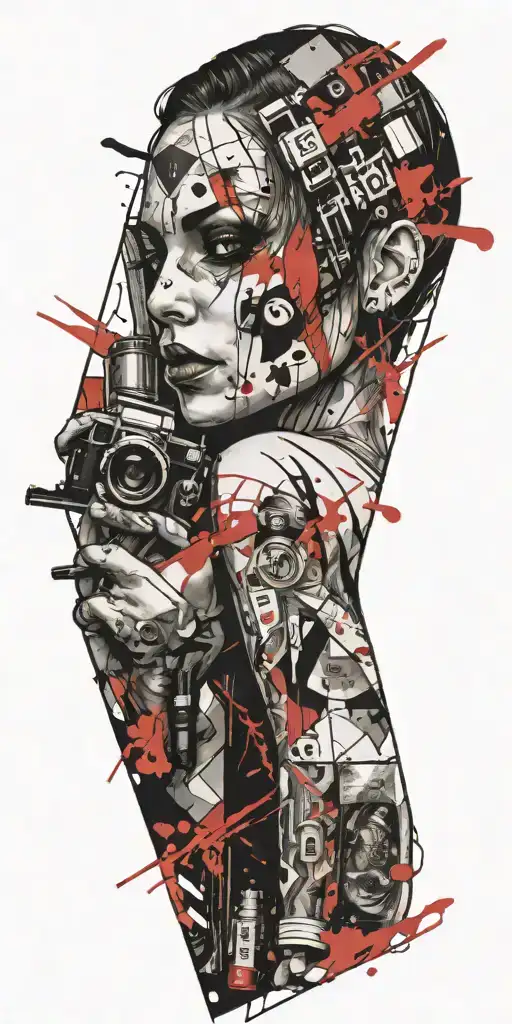 comic panel styled tattoo tattoo design idea