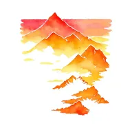 mountains inside tattoo design idea