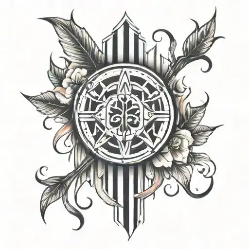 Tally mark tattoo design idea